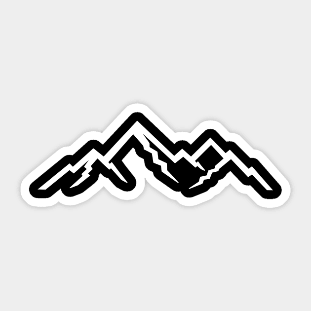 Mountains Sticker by Designzz